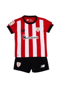Fotbalové Dres Athletic Bilbao Dětské Domácí Oblečení 2022-23 Krátký Rukáv (+ trenýrky)